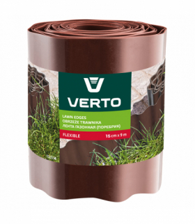 Obrzeże do trawników 15 cm x 9 m, brązowe GTX VERTO 15G514
