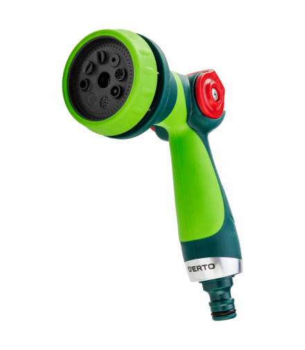 Zraszacz pistoletowy 8-funkcyjny z płynna regulacją strumienia GTX VERTO 15G704