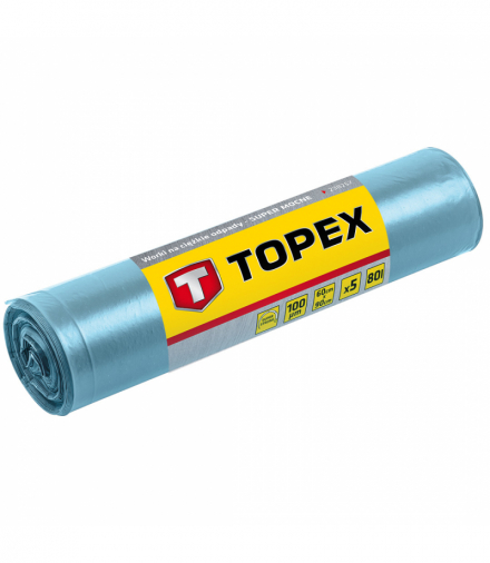 Worki na ciężkie odpady 80 L, 100 mic GTX TOPEX 23B257