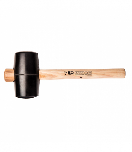 Młotek gumowy 90 mm/1200 g, trzonek hikorowy GTX NEO Tools 25-054