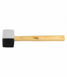 Młotek gumowy 58 mm/450 g, czarno-biała guma GTX NEO Tools 25-067