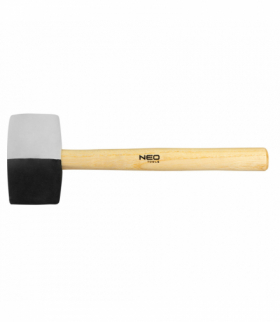 Młotek gumowy 63 mm/680 g, czarno-biała guma GTX NEO Tools 25-068