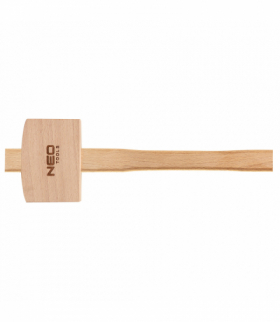 Młotek drewniany 300g, 100x70x46 mm, długość 320 mm GTX NEO Tools 25-076
