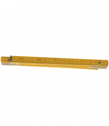 Miara składana drewniana 2 m, żółta GTX Top Tools 26C012