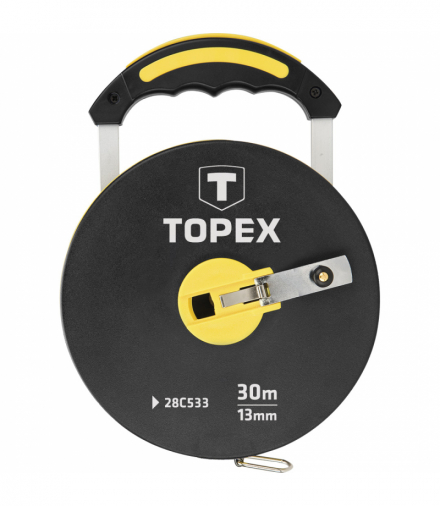 Taśma miernicza włókno szklane 30 m GTX TOPEX 28C533