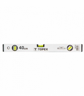 Poziomnica aluminiowa anodowana 40 cm, 3 libelle GTX TOPEX 29C301
