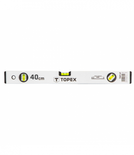 Poziomnica aluminiowa anodowana 40 cm, 3 libelle GTX TOPEX 29C301