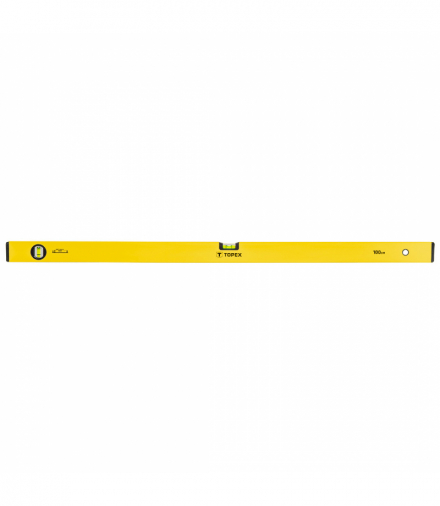 Poziomnica aluminiowa typ 500, 100 cm, 2 libelle GTX TOPEX 29C504