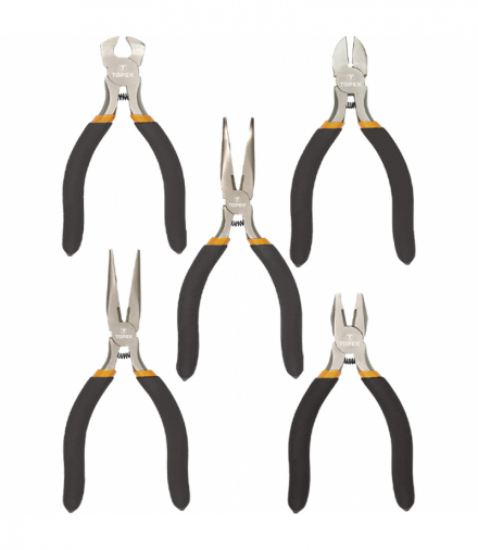Szczypce precyzyjne, zestaw 5 szt. GTX TOPEX 32D755