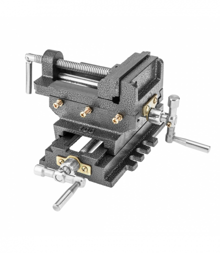 Imadło maszynowe krzyżowe dwuosiowe 100 mm GTX NEO Tools 35-035