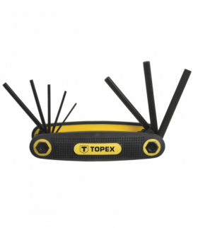 Klucze sześciokątne 1.5-6 mm, zestaw 8 szt. GTX TOPEX 35D958