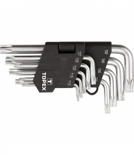Klucze Torx T10-T50, zestaw 9 szt. GTX TOPEX 35D960