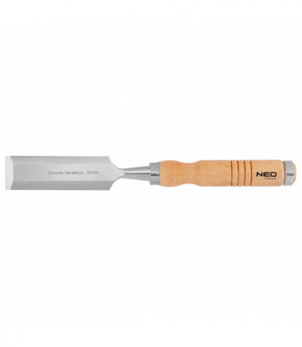 Dłuto 32 mm, CRV, uchwyt drewniany GTX NEO Tools 37-832