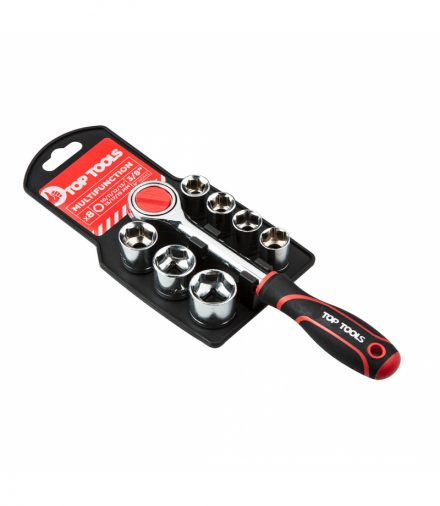Klucze nasadowe 3/8", zestaw 8 szt. GTX Top Tools 38D142