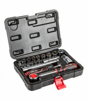Zestaw kluczy nasadowych 1/4", 3/8", 20 szt. GTX Top Tools 38D520