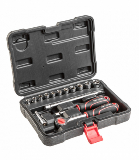 Klucze nasadowe 1/4", zestaw 15 szt. GTX Top Tools 38D525