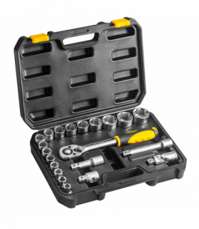 Klucze nasadowe 1/2", zestaw 21 szt. GTX TOPEX 38D642