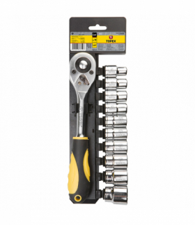 Klucze nasadowe 1/2", zestaw 11 szt. GTX TOPEX 38D652