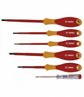 Wkrętaki 1000V, zestaw 6 szt. GTX TOPEX 39D150