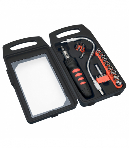 Końcówki wkrętakowe i nasadki z uchwytem, zestaw 22 szt. GTX Top Tools 39D185