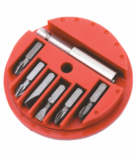 Końcówki wkrętakowe z uchwytem, zestaw 7 szt. GTX Top Tools 39D381