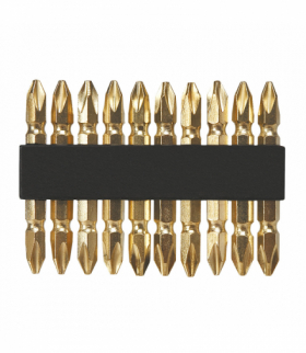 Końcówki wkrętakowe PH2 x 60 mm, 10 szt. GTX Top Tools 39D382