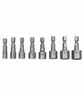 Nasadki wkrętakowe 1/4", zestaw 8 szt. GTX TOPEX 39D387