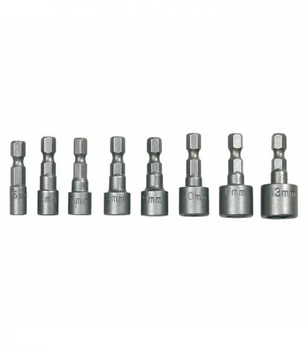 Nasadki wkrętakowe 1/4", zestaw 8 szt. GTX TOPEX 39D387