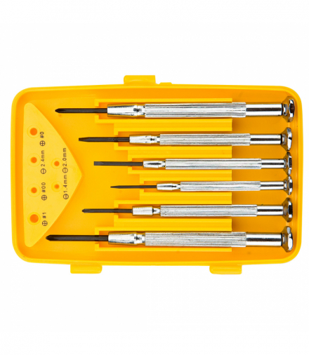 Wkrętaki precyzyjne, zestaw 6 szt. GTX TOPEX 39D559