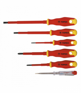 Wkrętaki 1000V, zestaw 6 szt. GTX TOPEX 39D673