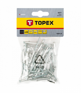 Nity aluminiowe 4.8 x 8.0 mm, 50 szt. GTX TOPEX 43E501