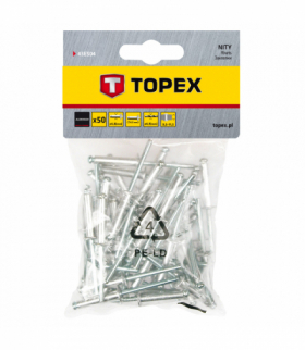 Nity aluminiowe 4.8 x 14.5 mm, 50 szt. GTX TOPEX 43E504