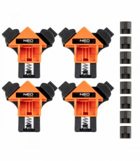 Ścisk narożnikowy, kątowy, zestaw 4 częściowy GTX NEO Tools 45-492