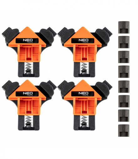 Ścisk narożnikowy, kątowy, zestaw 4 częściowy GTX NEO Tools 45-492