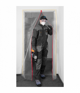 Kurtyna, osłona przeciwpyłowa z zamkiem "I" PE GTX NEO Tools 49-801