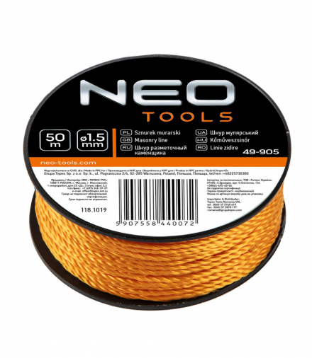 Sznurek murarski 50 m GTX NEO Tools 49-905