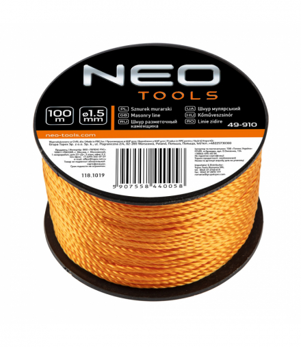 Sznurek murarski 100 m GTX NEO Tools 49-910