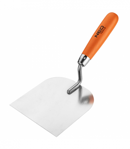 Kielnia sztukatorska podkówka, 120 mm, uchwyt drewniany GTX NEO Tools 50-134