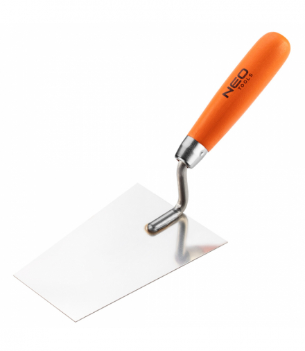 Kielnia sztukatorska trapezowa, 140 mm, uchwyt drewniany GTX NEO Tools 50-141