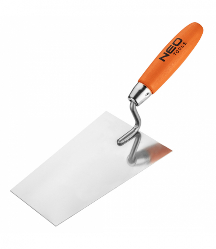 Kielnia sztukatorska trapezowa, 180 mm, uchwyt drewniany GTX NEO Tools 50-143