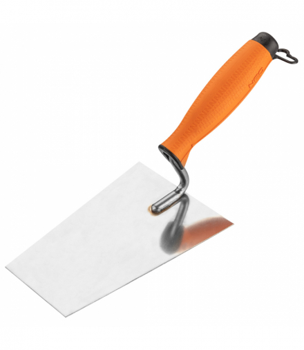 Kielnia sztukatorska trapezowa, 160 mm, uchwyt dwumateriałowy GTX NEO Tools 50-147