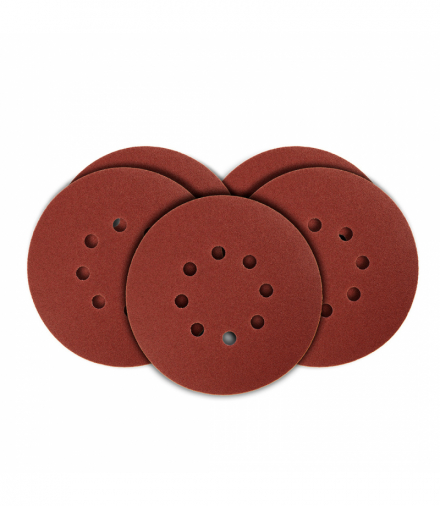 Krążki ścierne 150 mm, K150, 5 szt., z 8 otworami, 65mm GTX GRAPHITE 54H021