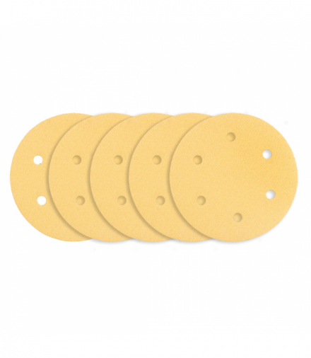 Papier ścierny na rzep 225 mm, K80, 5 szt., z 6 otworami do szlifierki 59G264, 59G265 GTX GRAPHITE 54H029