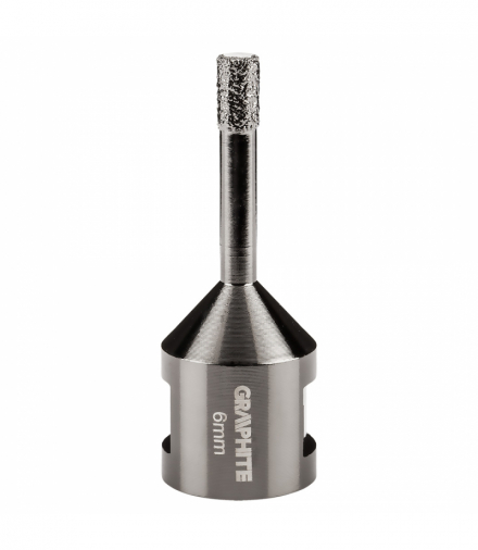 Otwornica diamentowa 6 mm x M14 GTX GRAPHITE 55H300