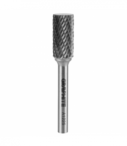 Frez do metalu HM, typ A (walcowy), 12 x 25 mm, trzpień 6 x 45 mm GTX GRAPHITE 55H353