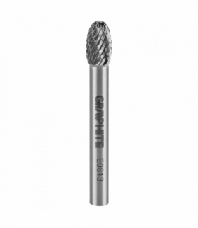 Frez do metalu HM, typ E (owalny), 8 x 13 mm, trzpień 6 x 45 mm GTX GRAPHITE 55H364