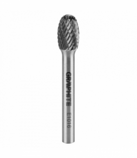 Frez do metalu HM, typ E (owalny), 10 x 16 mm, trzpień 6 x 45 mm GTX GRAPHITE 55H365