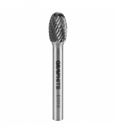 Frez do metalu HM, typ E (owalny), 10 x 16 mm, trzpień 6 x 45 mm GTX GRAPHITE 55H365