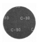Siatka ścierna na rzep, 225 mm, K80, do szlifierki 59G260, 59G264, 59G265,10 szt. GTX GRAPHITE 55H744