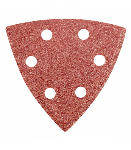 Papier ścierny delta na rzep 93 x 93 mm K 60, 5 szt., z otworami GTX GRAPHITE 55H764